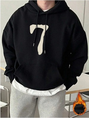 Divin Erkek 7 Baskılı Sweatshırt 3iplik Kaliteli Kumaş Oversize Kesim