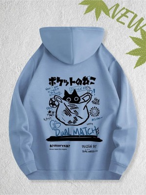 Divin -Unısex Baskılı Sweatshırt 3iplik Kaliteli Kumaş Oversize Kesim