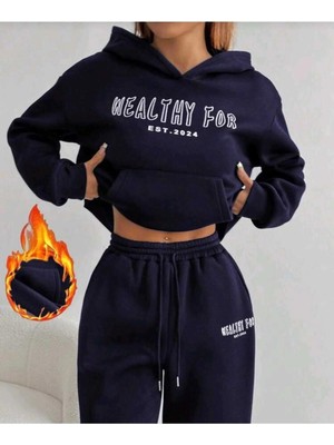 Divin Wealthy For Baskılı Unısex Kapüşonlu Sweatshirt – Sıcak, Rahat ve Trend Tasarım