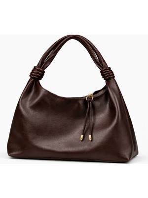 Yumuşak Dokulu Düğümlü Sap Omuz Çantası – Günlük & Şık Kullanım