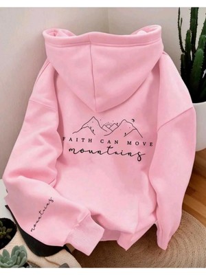 Divin Kadın Baskılı Sweatshırt Kaliteli Kumaş Oversize Kesim