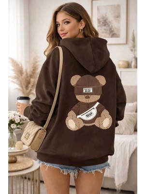 Divin Kadın Baskılı Sweatshırt Kaliteli Kumaş Oversize Kesim