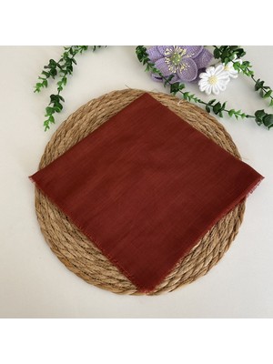 Flamlı Tek Renk Eşarp HA1256