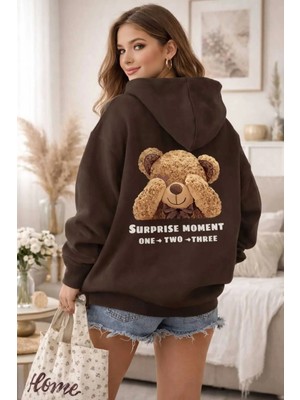 Divin Kadın Baskılı Sweatshırt Kaliteli Kumaş Oversize Kesim