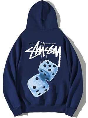 Divin Unisex Stüssy Zar Sweatshirt Beyaz
