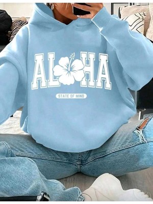 Divin Aloha Günlük Oversize Sweatshirt