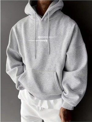 Divin Erkek Baskılı S Sweatshırt 3iplik Kaliteli Kumaş Oversize Kesim