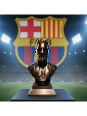 Riva Self Efsane 10 Numara Messi Dekoratif Heykel - Koleksiyonluk Masaüstü Aksesuarı