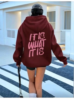 Divin Kadın Baskılı Sweatshırt Kaliteli Kumaş Oversize Kesim