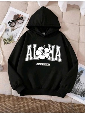 Divin Aloha Günlük Oversize Sweatshirt