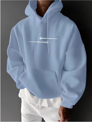 Divin Erkek Baskılı Sh Sweatshırt 3iplik Kaliteli Kumaş Oversize Kesim