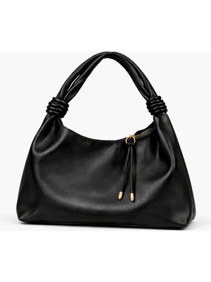 Yumuşak Dokulu Düğümlü Sap Omuz Çantası – Günlük & Şık Kullanım