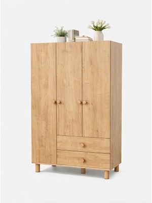 Cozibo Rio 3 Kapılı 2 Çekmeceli Gardrop