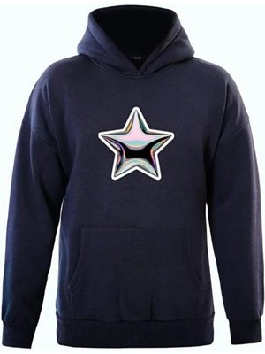 Divin Unisex Stüssy Star Sweatshirt Beyaz