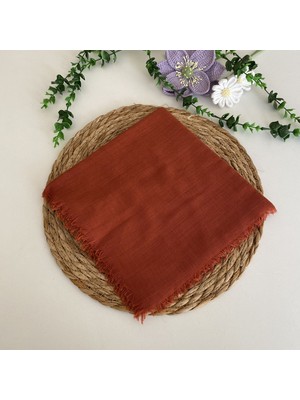 Flamlı Tek Renk Eşarp HA1257