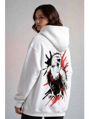 Divin Kadın Baskılı Sweatshırt Kaliteli Kumaş Oversize Kesim