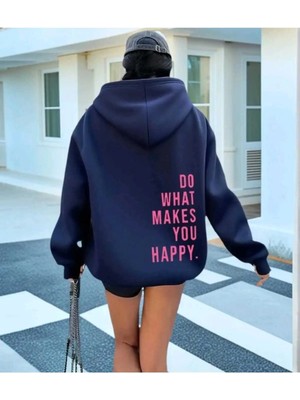 Divin Kadın Baskılı Sweatshırt Kaliteli Kumaş Oversize Kesim