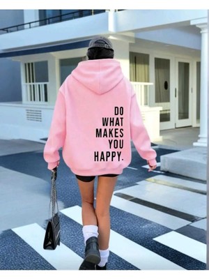 Divin Kadın Baskılı Sweatshırt Kaliteli Kumaş Oversize Kesim