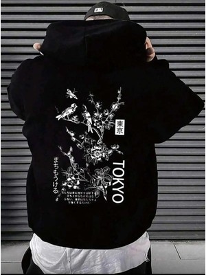 Divin Erkek Baskılı Sweatshırt 3iplik Kaliteli Kumaş Oversize Kesim