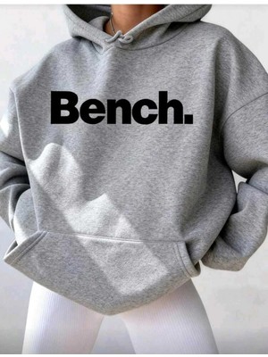 Divin Kadın Baskılı Oversize Kapüşonlu Sweat