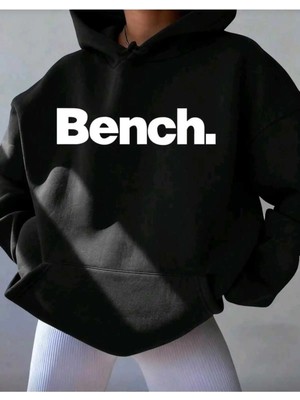 Divin Kadın Baskılı Oversize Kapüşonlu Sweat