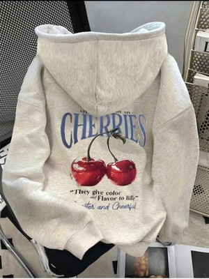 Divin Kadın Baskılı Sweatshırt Kaliteli Kumaş Oversize Kesim