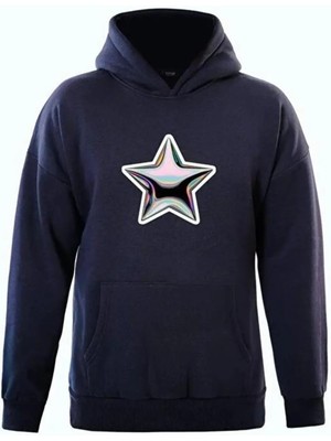 Divin Unisex Stüssy Star Sweatshirt Beyaz