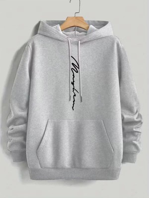 Divin Erkek Featured Baskılı Sweatshırt 3iplik Kaliteli Kumaş Oversize Kesim