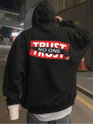 Divin Erkek Baskılı Sweatshırt 3iplik Kaliteli Kumaş Oversize Kesim