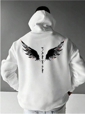 Divin Erkek Baskılı Sweatshırt 3iplik Kaliteli Kumaş Oversize Kesim