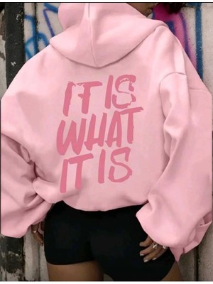 Divin Kadın Baskılı Sweatshırt Kaliteli Kumaş Oversize Kesim