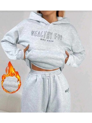 Divin Wealthy For Baskılı Unısex Kapüşonlu Sweatshirt – Sıcak, Rahat ve Trend Tasarım