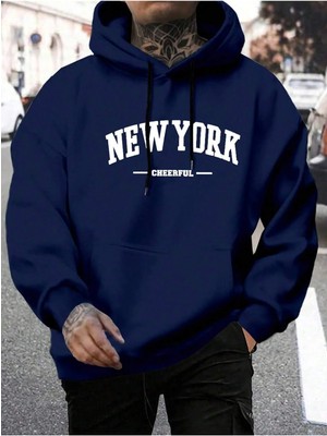 Divin -Erkek New York Baskılı Eşofman Altı Pantolon 3iplik Kaliteli Kumaş Beli Lastikl