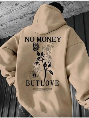 Divin Unısex Sırt Baskılı Oversize Kapüşonlu Sweatshirt– Sıcak, Rahat ve Trend