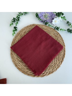 Flamlı Tek Renk Eşarp HA1252