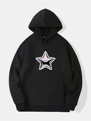 Divin Unisex Stüssy Star Sweatshirt Beyaz