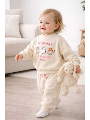 Tenra Oversize Bebek Takımı Alt Üst %100 Pamuk Geniş Kalıp