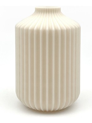 Özgürce Şık Dekoratif Vazo 8X12CM Beyaz, Evinize Zarafet Katın