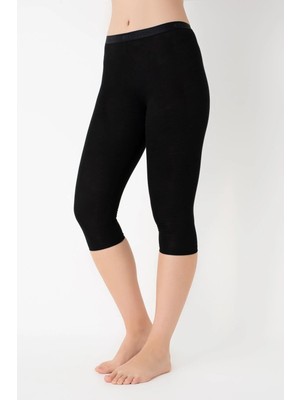 G-BOX Kapri Tayt Kadın  900 Siyah - Xl