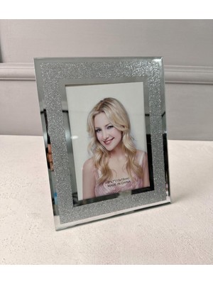 Pekibu GÜMÜŞ SİMLİ AYNALI ÇERÇEVE 13X18 CM