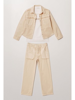 Alg KIZ ÇOCUK BAYRAMLIK CEKETLİ KOMBİN TAKIM 3 PARÇA