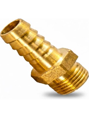 Sarı Pirinç Hortum Rekoru 11/2 Lik 5,5 cm Uzunluğunda