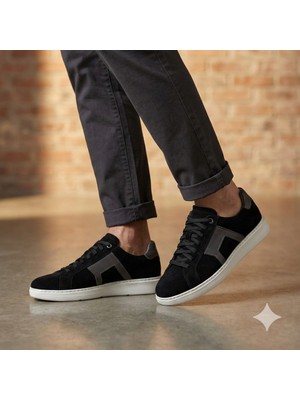 Marcobranchını Bağcıklı Hakiki Deri Erkek Sneaker Ayakkabı 614091M
