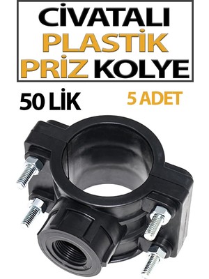 Civatalı Plastik Priz Kolye 50X1/2 Lik (5 Adet)