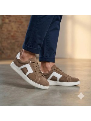 Marcobranchını Bağcıklı Hakiki Deri Erkek Sneaker Ayakkabı 614091M
