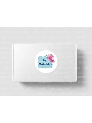 Casalinghi Ingilizce Maşallah De Etiketi Yuvarlak Mat Sticker Say Mashallah! Nazar Değmesin 4 cm (90 Adet)