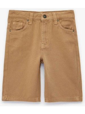 Koton Denim Bej Erkek Çocuk Şort 6SKB40019TD