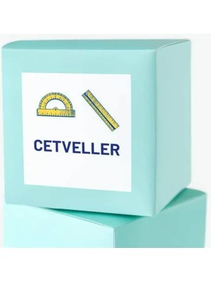 Casalinghi Cetvel Okul Öncesi Etiket Kare Mat Sticker Thank You Serisi 4.5 cm (40 Adet)