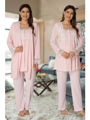 Tudik Collection Effortt 2401  Sabahlıklı Lohusa Pijama Takımı