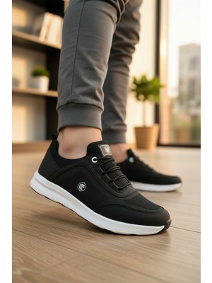 Enoch Şerit Detaylı Lastik Bağcıklı Hafif Taban Casual Erkek Spor Ayakkabı